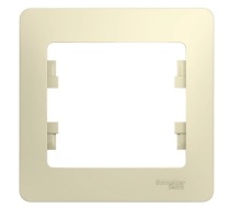Рамка 1гн крем Glossa Schneider Electric GSL000201