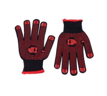 Перчатки рабочие DERZHI трикотажные х/б,10 кл,точка,ПВХ-гель,р. L-XL,черные 50-10-20 701348