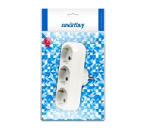 Разветвитель Smartbuy 3 гн. с/з плоский 16А 250В (SBE-16-A02-3z)