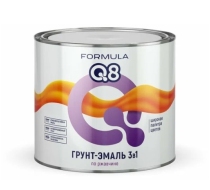 Грунт-эмаль по ржавчине FORMULA Q8 коричневая 1,9кг.