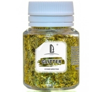 Блестки декоративные Luxart Glitter Золото Голография палочки 0.2х1.5мм 0.012кг
