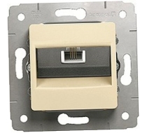 Розетка Legrand Cariva сл. кость телефонная RJ-11, мех., /773738/