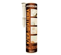 Клей-шпатлевка MAGNUM монтажный, акриловый, белый 300мл.