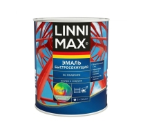 Грунт-эмаль быстросохнущая по ржавчине LINNIMAX RAL 9005 черный шелковисто-матовый 2.5л.