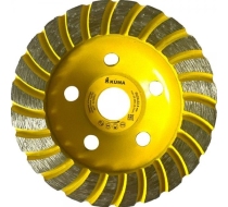 Чаша алмазная зачистная турбо 125х22.2мм 25сегм. h4.5мм KUMA 829955