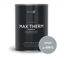 Эмаль термостойкая Elcon КО-8101 серая до 400С 0,8л.