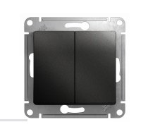 Выключатель 2кл с/у антрацит механизм Glossa Schneider Electric GSL000751
