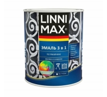 Грунт-эмаль быстросохнущая по ржавчине LINNIMAX RAL 8017 коричневая шелковисто-матовый 2.5л.