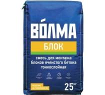 Клей монтажный ВОЛМА-Блок для газобетонных блоков 25кг  (под./56шт)