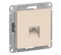 Розетка RJ45 механизм  ATLAS DESIGN компьютерыйая беж. SchE ATN000283