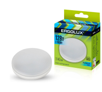 Лампа светодиодная «Ergolux» LED GX53 12W, 100Вт (GX53) 4500К  (1/10/100шт)/14237/890653