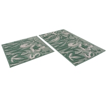 Коврик SHAHINTEX LOOP ITALIANO 50х80 цветы, зеленый 52