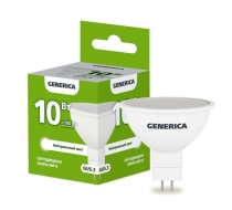 Лампа св/д IEK GU5.3 10Вт 6500К 1000Лм MR16 GENERICA