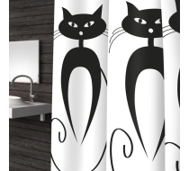 Штора в ванную комнату 180х200 Cats 4078