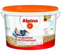 Краска ВД Альпина Надежная интерьерная 16.4кг 10л.