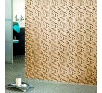 Штора в ванную комнату 180х200 ПВХ Mosaico беж. 3011