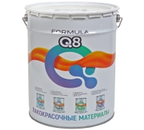 Грунт-эмаль по ржавчине FORMULA Q8 черная 20 кг