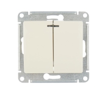 Выключатель 2кл с подсв с/у крем механизм Glossa Schneider Electric GSL000253