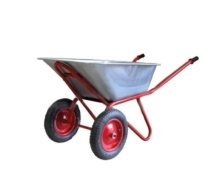 Тачка строительная двухколесная WorkMaster ТФ-110/2БК 110л./200кг бескамерное колесо