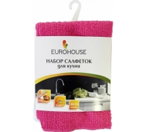 Салфетка микрофибр. 30*30см (набор-5шт.) ЕвроХаус 9378