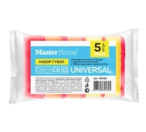 Губка для посуды  Макси (5шт/уп.) 93*65*27мм 60139 MasterHouse