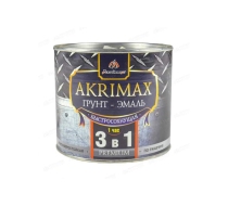 Грунт-эмаль по ржавчине AKRIMAX-PREMIUM быстросохнущая матовая темно-зеленая 1.7кг