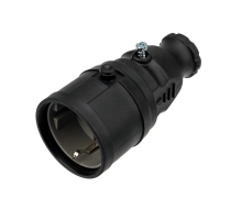 Колодка 1гн с З/К черная каучук 16А IP20 REXANT 111-005