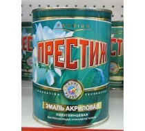 Эмаль акриловая 0,9кг. Престиж белая