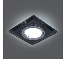 Светильник св/д Gauss Backlight квадратный хром GU5.3 графит BL060 4100К/СМ00000595