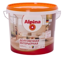 Краска ВД Альпина Долговечная интерьерная База 1 5.0л.