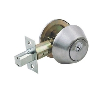 Замок врезной deadbolt 102 (кл/кл) 3 ключа Никель 13263