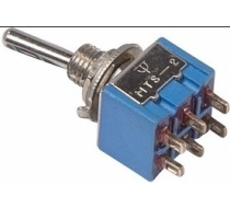 Тумблер 250V 3А (6c) ON-ON двухполюсный Micro REXANT 36-4020