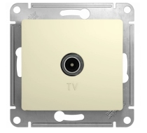 Розетка 1гн ТВ коннектор с/у крем Glossa Schneider Electric GSL000293