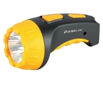 Фонарь аккумуляторный светодиод. Ultraflash LED3804 черн/желтый, пласт. корпус /9215/851807
