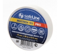 Изолента белая 19/20м SafeLine
