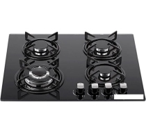 Поверхность газовая встраиваемый 60см MACBI MBH631WEE Black/черн. стекло