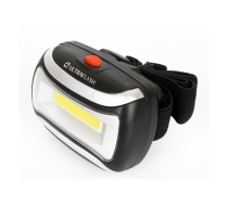Фонарь электр. светодиод.Ultraflash LED5380 налоб.черный+сереб., IPX4 3 реж, (1/50/100шт)12870/87896