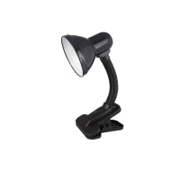Светильник настольный Ultraflash UF-320P С02, ЛОН, 60Вт, черный с прищеп. (Е27) (1/36шт)/12371/87637