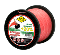 Леска DDE Hard line круг армированный 3.0мм*120м серый/красный 241-956