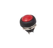 Выключатель-кнопка 250V 1A (2c) (JN)-OFF Б/фикс красная Micro (PBS-33D) Rexant 36-3050