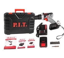 Дрель акк. P.I.T. PBM 20H-10A/1*** (20В, 1х2Ач Li-lon, 28Нm, патром 10мм, зарядка, кейс)