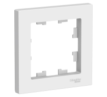 Рамка 1-м.  ATLAS DESIGN универс. бел. SchE ATN000101