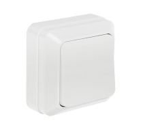 Выключатель IN HOME Bolleto 1кл о/у белый IP20 /7021-W/