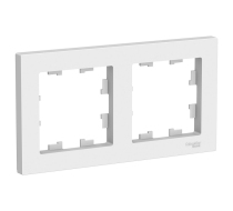 Рамка 2-м.  ATLAS DESIGN универс. бел. SchE ATN000102