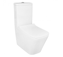 Унитаз Azario Quadro торнадо с сиденьем микролифт 605х380х845мм AZ-2175 UQ1