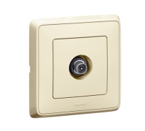 Розетка Legrand Cariva ст. кость TV проходная 1-м, мех-м, /773780/