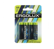 Батарейка «Ergolux» Alkaline LR6 BL-4   (4*АА-блистер  180 комп.)/11748/870983