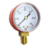 Манометр пропановый 0,6MPa (М12*1,5) красный
