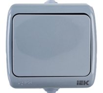 Выключатель 1кл о/у серый 10А IP54 ВС-20-1-0-A AQUATIC IEK