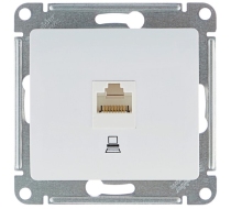Розетка 1гн комп RJ45 с/у белый механизм Glossa Schneider Electric GSL000181K